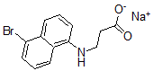 CAS#: 34592-40-0， Sodium 3-[(5-Bromonaphthalen-1-Yl)Amino]Propanoate