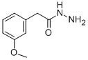 structure of CAS# 34624-38-9, 2-(3-Methoxyphenyl)Ethanohydrazide;3-Methoxyphenylacetic Acid Hydrazide 97%;3-METHOXYPHENYL ACETIC ACID HYDRAZIDE;2-(3-METHOXYPHENYL)ETHANOHYDRAZIDE