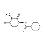 CAS#: 346586-05-8， N-[(3S)-1-Methyl-2,6-Dioxo-3-Piperidinyl]Cyclohexanecarboxamide