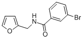 structure of CAS# 346663-79-4, 3-Bromo-N-(Fur-2-Ylmethyl)Benzamide;3-Bromo-N-(Furan-2-Ylmethyl)Benzamide;3-Bromo-N-(Fur-2-Ylmethyl)Benzamide