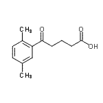 structure of CAS# 34670-08-1, 5-(2,5-Dimethylphenyl)-5-Oxopentanoic Acid;5-(2,5-Dimethylphenyl)-5-oxovaleric acid
