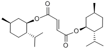 structure of CAS# 34675-24-6, (-)-Di[(1R)-Menthyl] Fumarate;Bis(5-Methyl-2-Propan-2-Ylcyclohexyl) (E)-But-2-Enedioate;Bis(2-Isopropyl-5-Methyl-Cyclohexyl) But-2-Enedioate;Bis(2-Isopropyl-5-Methyl-Cyclohexyl) (E)-But-2-Enedioate
