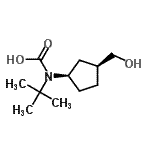 CAS#: 347185-68-6， [(1R,3S)-3-(Hydroxymethyl)Cyclopentyl](2-Methyl-2-Propanyl)Carbamic Acid