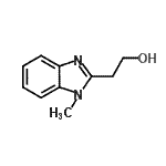 structure of CAS# 34734-29-7, 2-(1-Methyl-1H-Benzimidazol-2-Yl)Ethanol;2-(1-methyl-1H-benzimidazol-2-yl)ethanol;2-(1-methyl-1H-benzo[d]imidazol-2-yl)ethanol;2-(1-methylbenzimidazol-2-yl)ethan-1-ol
