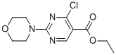 structure of CAS# 34750-23-7, Ethyl 4-Chloro-2-Morpholinopyrimidine-5-Carboxylate;ETHYL 4-CHLORO-2-MORPHOLINOPYRIMIDINE-5-CARBOXYLATE