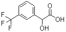 structure of CAS# 349-10-0, 3-(Trifluoromethyl)Mandelic Acid;2-Hydroxy-2-[3-(Trifluoromethyl)Phenyl]Ethanoic Acid;Dl-2-(3-Trifluoromethyl)Phenylglycollic Acid