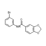 CAS#: 349114-14-3， N-(3-Bromophenyl)-1,3-Benzodioxole-5-Carboxamide