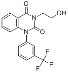 CAS 登录号：34929-08-3， 3-(2-羟基乙基)-1-[3-(三氟甲基)苯基]喹唑啉-2,4-二酮