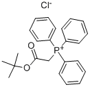 结构式 CAS# 35000-37-4, (叔丁氧羰基甲基)三苯基鏻氯化物