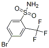 structure of CAS# 351003-62-8, 4-Bromo-2-(Trifluoromethyl)Benzene Sulfonamide;4-BROMO-2-(TRIFLLUOROMETHYL)BENZENESULPHONAMIDE;4-BROMO-2-(TRIFLUOROMETHYL)BENZENESULPHONAMIDE;4-BROMO-2-(TRIFLUOROMETHYL)BENZENE SULFONAMIDE