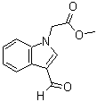 structure of CAS# 351015-73-1, (3-Formyl-Indol-1-Yl)-Acetic Acid Methyl Ester;2-(3-Formyl-1-Indolyl)Acetic Acid Methyl Ester;2-(3-Formylindol-1-Yl)Acetic Acid Methyl Ester;Methyl 2-(3-Methanoylindol-1-Yl)Ethanoate