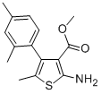 structure of CAS# 351156-17-7, 2-Amino-4-(2,4-Dimethylphenyl)-5-Methylthiophene-3-Carboxylic Acid Methyl Ester;Methyl 2-Amino-4-(2,4-Dimethylphenyl)-5-Methylthiophene-3-Carboxylate(SALTDATA: FREE);2-AMINO-4-(2,4-DIMETHYLPHENYL)-5-METHYLTHIOPHENE-3-CARBOXYLIC ACID METHYL ESTER;METHYL 2-AMINO-4-(2,4-DIMETHYLPHENYL)-5-METHYLTHIOPHENE-3-CARBOXYLATE