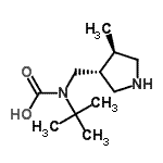 CAS#: 351369-20-5， (2-Methyl-2-Propanyl){[(3R,4R)-4-Methyl-3-Pyrrolidinyl]Methyl}Carbamic Acid
