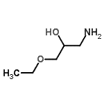 结构式 CAS# 35152-18-2, 1-氨基-3-乙氧基-2-丙醇