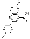 CAS 登录号:35181-24-9, 2-(4-溴-苯基)-6-甲氧基-喹啉-4-羧酸