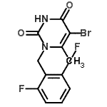 CAS#: 352303-66-3， 5-Bromo-1-(2,6-Difluorobenzyl)-6-Methyl-2,4(1H,3H)-Pyrimidinedione