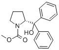 structure of CAS# 352535-69-4, (R)-(+)-N-Carbomethoxy-alpha, alpha-Diphenyl-2-Pyrrolidinemethanol