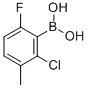 structure of CAS# 352535-85-4, 2-Chloro-6-Fluoro-3-Methylphenylboronic Acid;2-Chloro-6-Fluoro-3-Methylbenzeneboronic Acid 98%;2-Chloro-6-Fluoro-3-Methylbenzeneboronicacid98%;2-Chloro-6-Fluoro-3-Methylbenzeneboronicacid