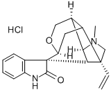 结构式 CAS# 35306-33-3, 钩吻碱盐酸盐