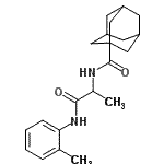CAS#: 353492-17-8， N-{1-[(2-Methylphenyl)Amino]-1-Oxo-2-Propanyl}-1-Adamantanecarboxamide