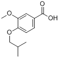structure of CAS# 3535-35-1, 4-Isobutoxy-3-Methoxy-Benzoic Acid;4-Isobutoxy-3-Methoxy-Benzoate;4-Isobutoxy-3-Methoxybenzoate;Zinc01126779