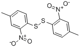 structure of CAS# 35350-31-3, 2-Nitro-p-Tolyl Disulfide;N-Hydroxy-2-[2-(Hydroxy-Oxidoazaniumyl)-4-Methylphenyl]Disulfanyl-5-Methylbenzeneamine Oxide;2-[2-(Dioxidoamino)-4-Methylphenyl]Disulfanyl-N,N-Dihydroxy-5-Methylaniline;4-Methyl-1-(4-Methyl-2-Nitro-Phenyl)Disulfanyl-2-Nitro-Benzene