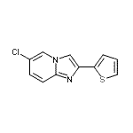 CAS#: 35368-93-5， 6-Chloro-2-(2-Thienyl)Imidazo[1,2-a]Pyridine