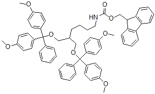 CAS 登录号：353754-96-8， 1,3-二(邻二甲氧基三苯甲基)-2-(N-芴甲氧羰基-4-氨基丁基)-1,3-丙烷二醇