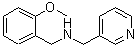 structure of CAS# 353779-38-1, (2-Methoxy-Benzyl)-Pyridin-3-Ylmethyl-Amine;(2-Methoxybenzyl)(Pyridin-3-Ylmethyl)Amine(SALTDATA: Hbr);N-(2-Methoxybenzyl)-1-(Pyridin-3-Yl)Methanamine;(2-METHOXY-BENZYL)-PYRIDIN-3-YLMETHYL-AMINE