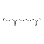 structure of CAS# 35383-65-4, 7-Oxodecanoic Acid;7-oxo-decanoic acid;7-Oxodecanoic acid;LMFA01060081