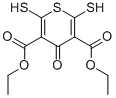 结构式 CAS# 35388-08-0, 2,6-二巯基-4-氧代-4H-噻喃-3,5-二羧酸二乙酯