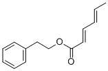 CAS#: 35416-42-3， 2-Phenylethyl (2E,4E)-Hexa-2,4-Dienoate