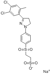 CAS#: 35441-13-5， Sodium 2-[4-[3-(4,5-Dichloro-2-Methylphenyl)-4,5-Dihydropyrazol-1-Yl]Phenyl]Sulfonylethanesulfonate
