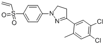 CAS 登录号:35441-15-7, 3-(4,5-二氯-2-甲基苯基)-1-(4-乙烯基磺酰基苯基)-4,5-二氢吡唑