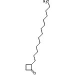 结构式 CAS# 35493-47-1, 2-十四烷基环丁壬