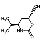 CAS#: 354988-41-3， (4R,6R)-6-Ethynyl-4-Isopropyl-1,3-Oxazinan-2-One