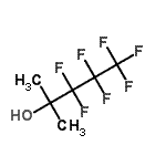 结构式 CAS# 355-22-6, 3,3,4,4,5,5,5-七氟-2-甲基-2-戊醇