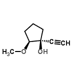 CAS#: 35505-63-6， (1S,2S)-1-Ethynyl-2-Methoxycyclopentanol