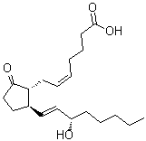 structure of CAS# 35536-53-9, (5Z,13E,15S)-15-Hydroxy-9-Oxoprosta-5,13-Dien-1-Oic Acid;
