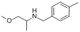 structure of CAS# 355814-07-2, (2-Methoxy-1-Methyl-Ethyl)-(4-Methyl-Benzyl)-Amine;(2-Methoxy-1-Methylethyl)(4-Methylbenzyl)Amine(SALTDATA: Hcl);(2-METHOXY-1-METHYL-ETHYL)-(4-METHYL-BENZYL)-AMINE