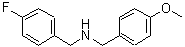 structure of CAS# 355815-47-3, (4-Fluoro-Benzyl)-(4-Methoxy-Benzyl)-Amine;(4-Fluorophenyl)Methyl-[(4-Methoxyphenyl)Methyl]Ammonium;(4-Fluorobenzyl)-(4-Methoxybenzyl)Ammonium;Zinc00172164