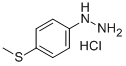 structure of CAS# 35588-53-5, [4-(Methylthio)Phenyl]Hydrazine Hydrochloride;(4-METHYLSULFANYLPHENYL)HYDRAZINE HYDROCHLORIDE;1-(4-(Methylthio)Phenyl)Hydrazine Hydrochloride;[4-(METHYLTHIO)PHENYL]HYDRAZINE HYDROCHLORIDE