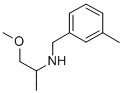 structure of CAS# 356092-84-7, (2-Methoxy-1-Methyl-Ethyl)-(3-Methyl-Benzyl)-Amine;(2-Methoxy-1-Methylethyl)(3-Methylbenzyl)Amine(SALTDATA: Hbr);(2-METHOXY-1-METHYL-ETHYL)-(3-METHYL-BENZYL)-AMINE