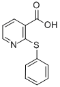 structure of CAS# 35620-72-5, 2-(Phenylthio)Nicotinic Acid;2-(Phenylthio)-3-Pyridinecarboxylate;2-(Phenylthio)Nicotinate;Zinc00131924