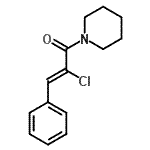 CAS#: 356528-98-8， (2Z)-2-Chloro-3-Phenyl-1-(1-Piperidinyl)-2-Propen-1-One
