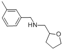 structure of CAS# 356530-65-9, (3-Methyl-Benzyl)-(Tetrahydro-Furan-2-Ylmethyl)-Amine;(3-Methylbenzyl)(Tetrahydrofuran-2-Ylmethyl)Amine(SALTDATA: Hcl);(3-METHYL-BENZYL)-(TETRAHYDRO-FURAN-2-YLMETHYL)-AMINE