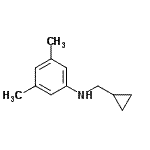 structure of CAS# 356539-49-6, N-(Cyclopropylmethyl)-3,5-Dimethylaniline;N-(cyclopropylmethyl)-3,5-dimethylaniline