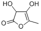 结构式 CAS# 3566-57-2, 3,4-二羟基-5-甲基-2-呋喃酮