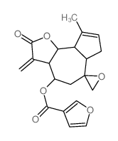 CAS#: 35682-60-1， (9-Methyl-3-Methylidene-2-Oxospiro[4,5,6a,7,9a,9b-Hexahydro-3aH-Azuleno[4,5-b]Furan-6,2'-Oxirane]-4-Yl) Furan-3-Carboxylate