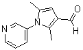 结构式 CAS# 35711-47-8, 2,5-二甲基-1-(3-吡啶基)-1H-吡咯-3-甲醛